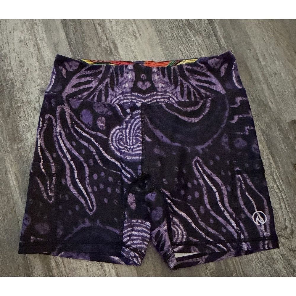 INKnBURN Women's Shorts Size 10 Color Purple And Black